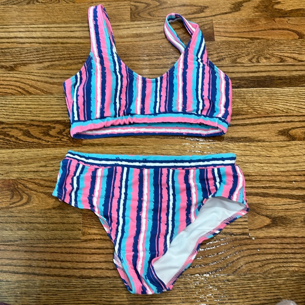 Pink lily bikini